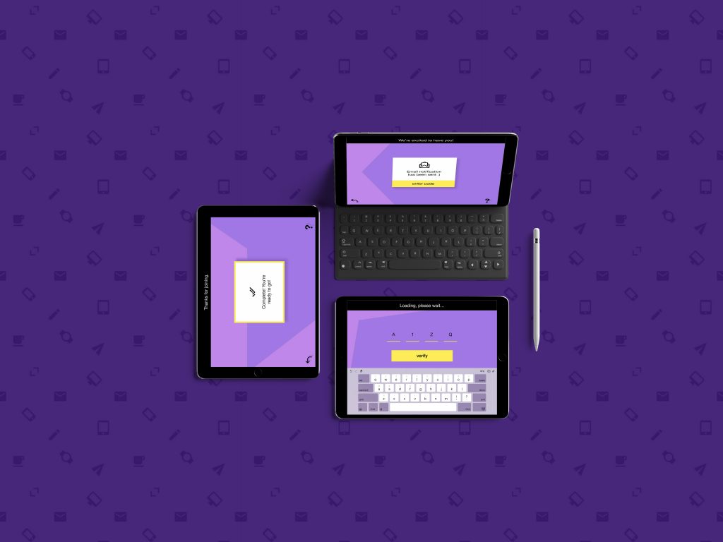 Modern Top View iPad Pro 10.5-inch Mockup by Anthony Boyd Graphi